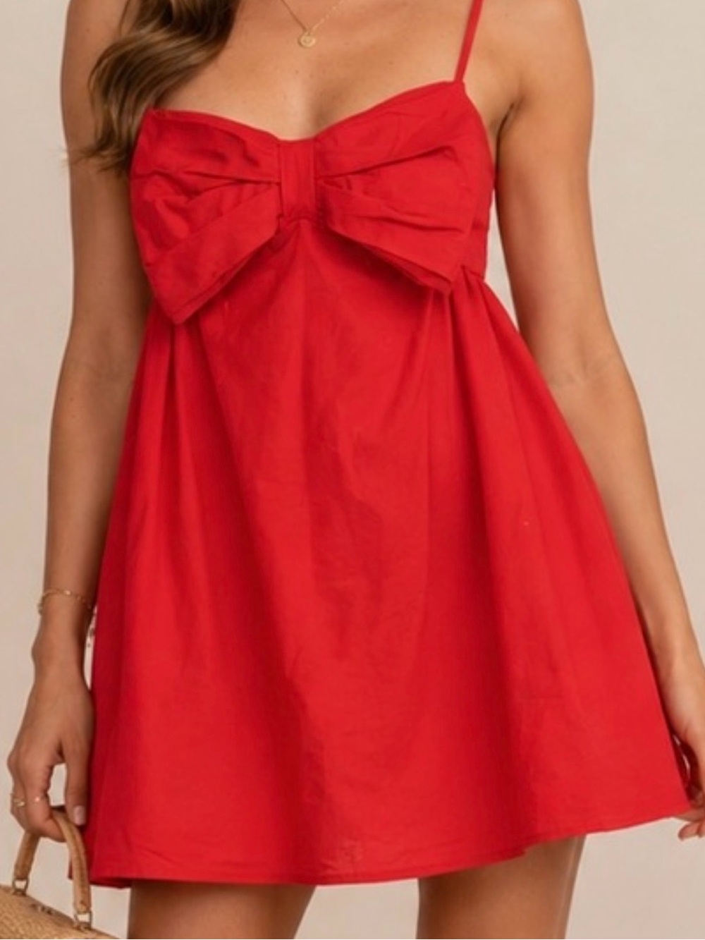 Show Me Your Mumu Red Bow Dress